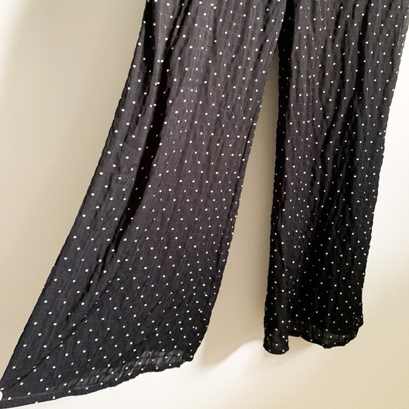 Lulus Charming Ways Black White Polka Dot Culotte Jumpsuit Small - Picture 11 of 15